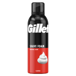 Gillette Classic Shave Foam Original Scent, Quick & Easy Shave, 200ml