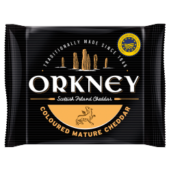 Orkney Scottish Island Cheddar Coloured Mature Cheddar 200g