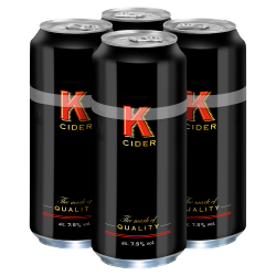 K Cider Cans 4 x 500ml