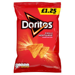 Doritos Chilli Heatwave Tortilla Chips Crisps £1.25 RRP PMP 70g