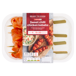 SPAR Sweet Chilli Chicken Kebabs 300g