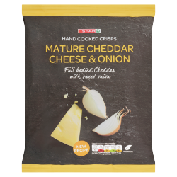 SPAR Hand Cooked Crisps Mature Cheddar Cheese & Onion 135g