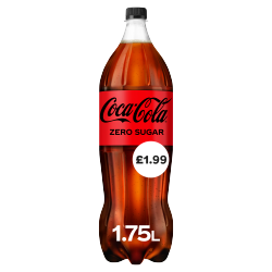 Coca-Cola Zero Sugar 1.75L PMP Â£1.99