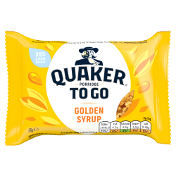 Quaker Porridge To Go Golden Syrup Breakfast Bar 55g