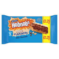 McVitie's Hobnobs 5 Oaty Flapjacks Milk Chocolate 131.8g