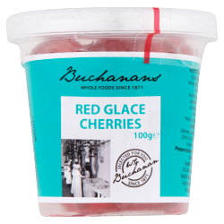 Buchanans Red Glace Cherries 100g