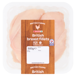 SPAR British Farms Breast Fillets 500g