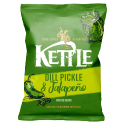Kettle Dill Pickle & JalapeÃ±o Potato Chips 125g