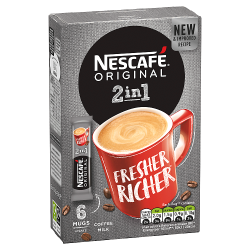 Nescafe 2in1 Instant Coffee, 6 sachets x 10g