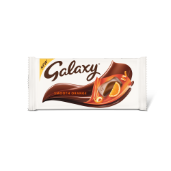 Galaxy Orange Milk Chocolate Block Bar Vegetarian 110g
