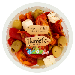Harriet's Garden Antipasti Salad Olive & Tomato 150g