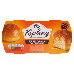 Mr Kipling Sponge Puddings Golden Syrup 2 x 95g