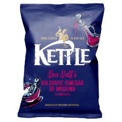 Kettle Sea Salt & Balsamic Vinegar of Modena Potato Chips 130g