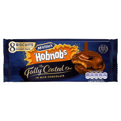 McVitie's Hobnobs 8 Biscuits The Fully Coated One in Milk Chocolate 158g