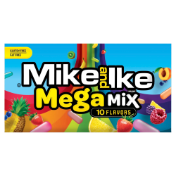Mike and Ike Mega Mix Chewy Assorted Fruit Flavoured Candies 10 Flavours 141g