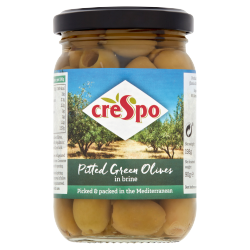 Crespo Pitted Green Olives in Brine 198g