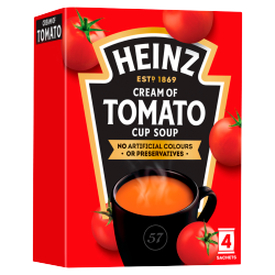 Heinz Cream of Tomato Cup Soup 4 x 22g (88g)
