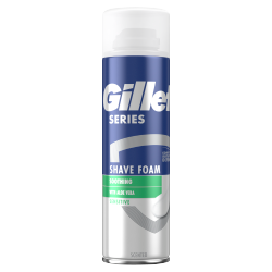 Gillette Series Soothing Shave Foam with Aloe Vera, 250ml
