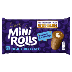 Cadbury 5 Mini Rolls Milk Chocolate