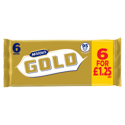 McVitie's 6 Gold Caramel Flavour Biscuit Bars 10.6g