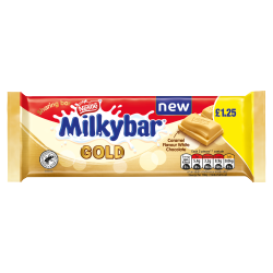 Milkybar Gold Caramel Flavour White Chocolate Sharing Bar 85g