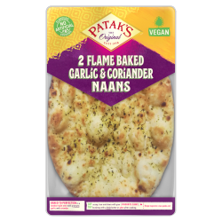 Patak's The Original 2 Flame Baked Garlic & Coriander Naans