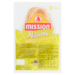 Mission 2 Garlic & Coriander Naan Breads