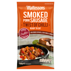 Mattessons Smoked Pork Sausage Twist of Chilli 160g