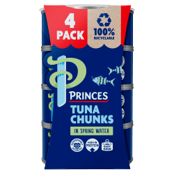 Princes Tuna Chunks in Spring Water 4 x 145g