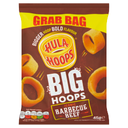Hula Hoops Big Hoops Iconic Barbecue Beef Flavour 45g