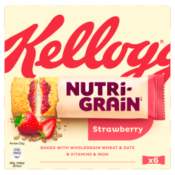 Kellogg's Nutri-Grain Strawberry 6 x 37g (222g)