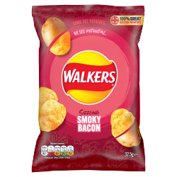 Walkers Smoky Bacon Crisps 32.5g
