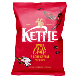 Kettle Sweet Chilli & Sour Cream Potato Chips 130g