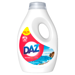 DAZ Washing Liquid 700 ML 20 Washes, Whites & Colours