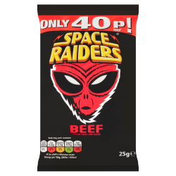 Space Raiders Beef Flavour Cosmic Corn Snacks 25g