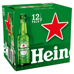 Heineken Lager Beer 12 x 330ml Bottles