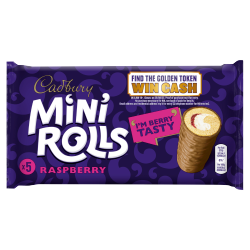 Cadbury 5 Mini Rolls Raspberry