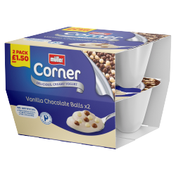 Müller Corner Vanilla Chocolate Balls 2 x 124g (248g)