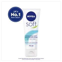 NIVEA Soft Moisturiser for Body, Face & Hands 75ML