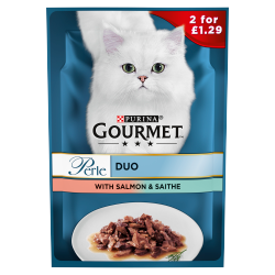 Gourmet Perle Duo with Salmon & Saithe 85g