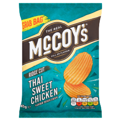 McCoy's Ridge Cut Thai Sweet Chicken Flavour Potato Crisps 45g