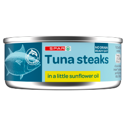 SPAR Tuna Steaks in a Little Sunflower Oil 110g